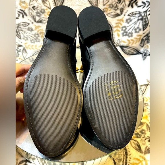 New Michael Kors Harland Chelsea Bootie Black 6.5M Leather MK Ankle Logo SideZip - Picture 11 of 16